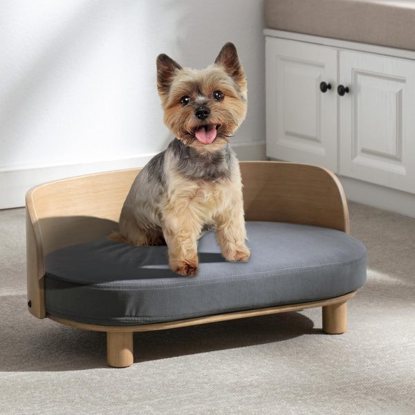 Dog Bed for Small Dogs Unique Design - Velvet Pet Bed with Rebound Foam. Removable Washable Cover Anti-Scratch Waterproof.