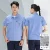 Short Sleeve Sky Blue Suit (100% Cotton)