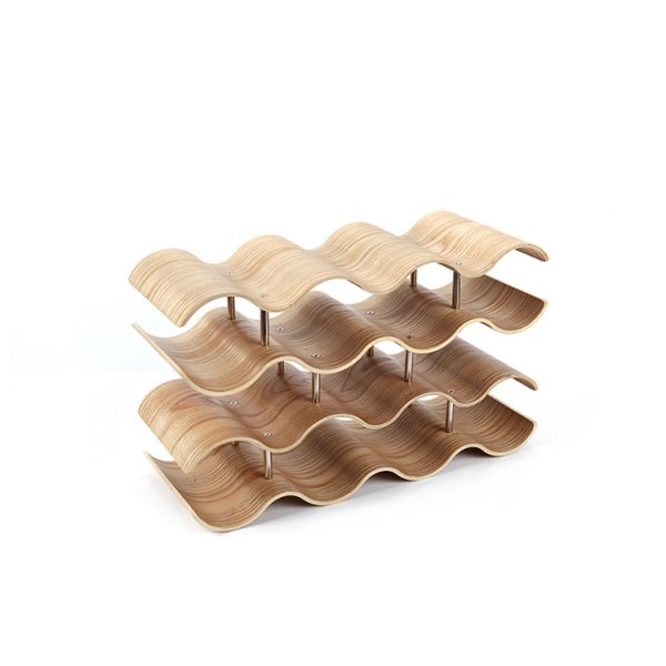 Bar Small Wooden 14 Bottle New Wine Cabinet Display Homemade Wood Barrel Wine Rack