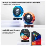 Crystal and marble awards for company events and competition recognition
